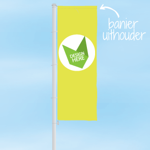 Polyester Banier Vlaggenmast 6 meter, 7 meter of 8 meter