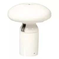 Plat witte mastknop